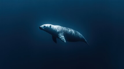 Fototapeta premium Submerged arctic creature