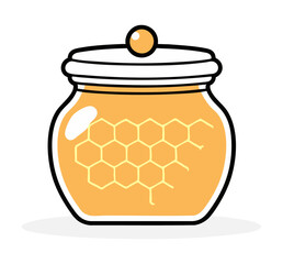 Słoik miodu ilustracja