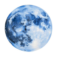 Obraz premium Abstract Watercolor Moon Illustration for Nursery Decoration and Graphic Design isolated