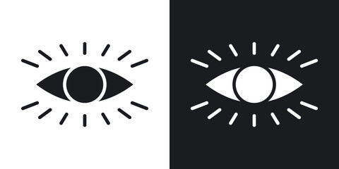 Impressions icons in solid black and white collection