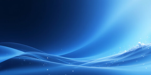 A futuristic and dynamic abstract background featuring glowing blue waves with a smooth, digital texture. The vibrant light effects create depth and a modern, high-tech feel.