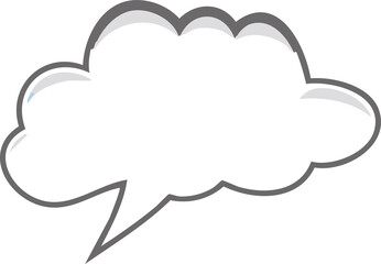 Blank Speech Bubble Graphic