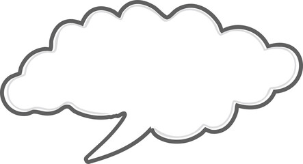 Blank Speech Bubble Graphic