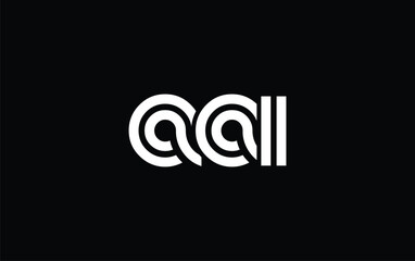 AAI Creative Unique Modern Letter Logo Design. Stylized logo featuring a unique letter design, presenting abstract minimalist aesthetics and modern appeal.