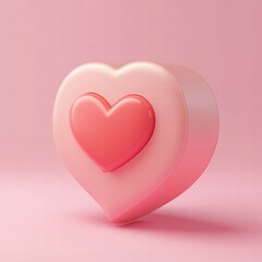 pink valentine heart