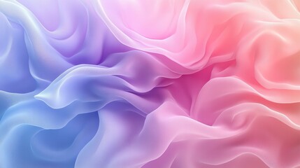 Obraz premium Elegant flowing fabric abstract art studio digital artwork colorful background close-up aesthetic design