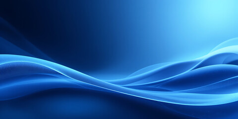 A futuristic and dynamic abstract background featuring glowing blue waves with a smooth, digital texture. The vibrant light effects create depth and a modern, high-tech feel.