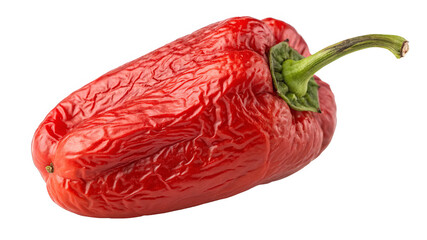 Spicy pepper isolated on a transparent background.	