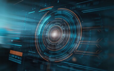 Abstract Futuristic Technology Interface