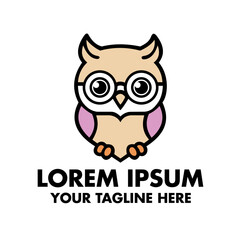 owl on white background vector