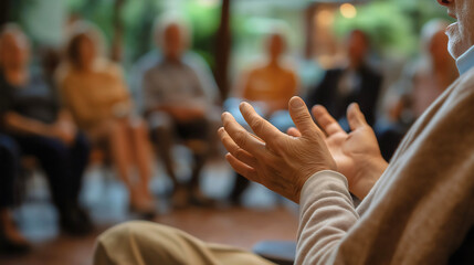 Diverse Group of People Engaged in Supportive Communication During Business Meeting