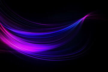 Flowing abstract blue background with glowing lines and waves in a futuristic design