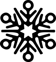 snowflakes thin line icon. simple snowflake, for report, presentation, diagram, web design. ice symbol