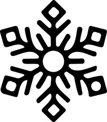 snowflakes thin line icon. simple snowflake, for report, presentation, diagram, web design. ice symbol