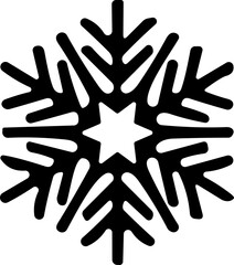 snowflakes thin line icon. simple snowflake, for report, presentation, diagram, web design. ice symbol