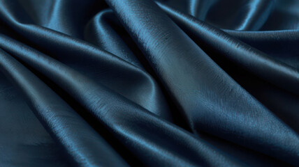 Obraz premium blue silk texture,bakground, luxurious satin for abstract,design and wallpaper,soft and blur style,smooth,template.fabric drapery and Solid for backs and pillows.upholstery fabric from the courtyard.