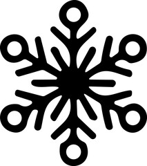 Obraz premium snowflakes thin line icon. simple snowflake, for report, presentation, diagram, web design. ice symbol