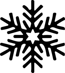 Obraz premium snowflakes thin line icon. simple snowflake, for report, presentation, diagram, web design. ice symbol