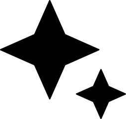 Retro futuristic sparkle star icon. star shapes. Abstract cool shine effect sign vector. Magic Symbols. pattern elements for template, design, posters, projects, banners, logo,