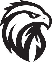 Obraz premium Vector Eagle Silhouette Black and White
