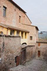 Ancient alley in Spello, Umbria Region, Italy