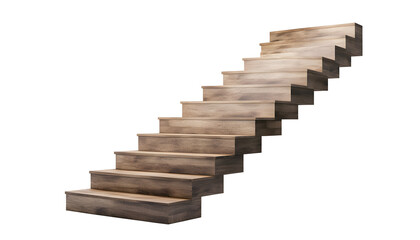 Ascending Stairs: A weathered wooden staircase, inviting and evocative, ascends gracefully.