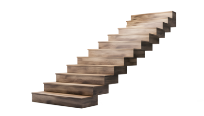 Ascending Stairs: A weathered wooden staircase, inviting and evocative, ascends gracefully.