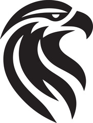 Naklejka premium Vector Eagle Silhouette Black and White