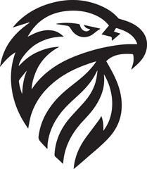 Naklejka premium Vector Eagle Silhouette Black and White
