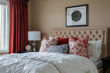 The plush velvet for luxury bed