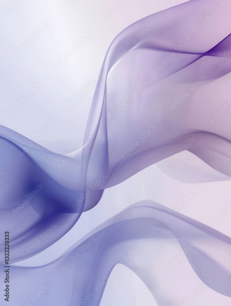 Poster soft gradient background flowing from lavender to pale blue in a serene and meditative aesthetic