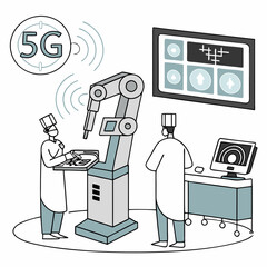 A robotic system capable of performing remote surgeries via 5G connectivity.
