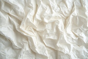 Obraz premium Crinkled white paper texture (1)