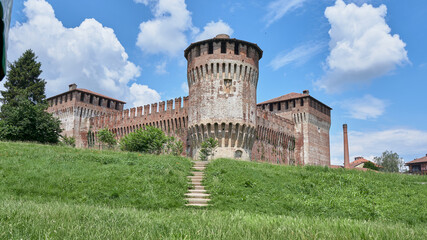 The medieval castle of Soncino in Italy