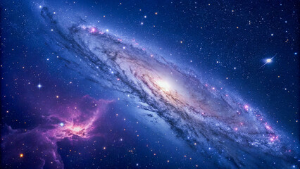 Fototapeta premium Artistic Representation of a Stunning Galaxy in Deep Space