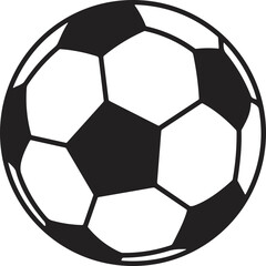 Soccer ball. Football ball realistic. Mockup of sports element vector illustration