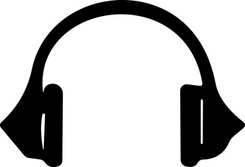 Headphone icon. Vector illustration. Earphone or headset.