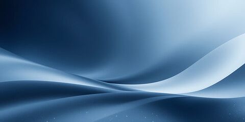 Obraz premium Elegant abstract background with flowing, silky blue waves. The soft curves and deep blue tones create a modern and sophisticated look