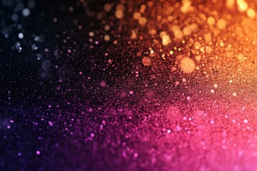 Dark grainy gradient background with glowing pink orange purple and black noise texture for banner header and background design