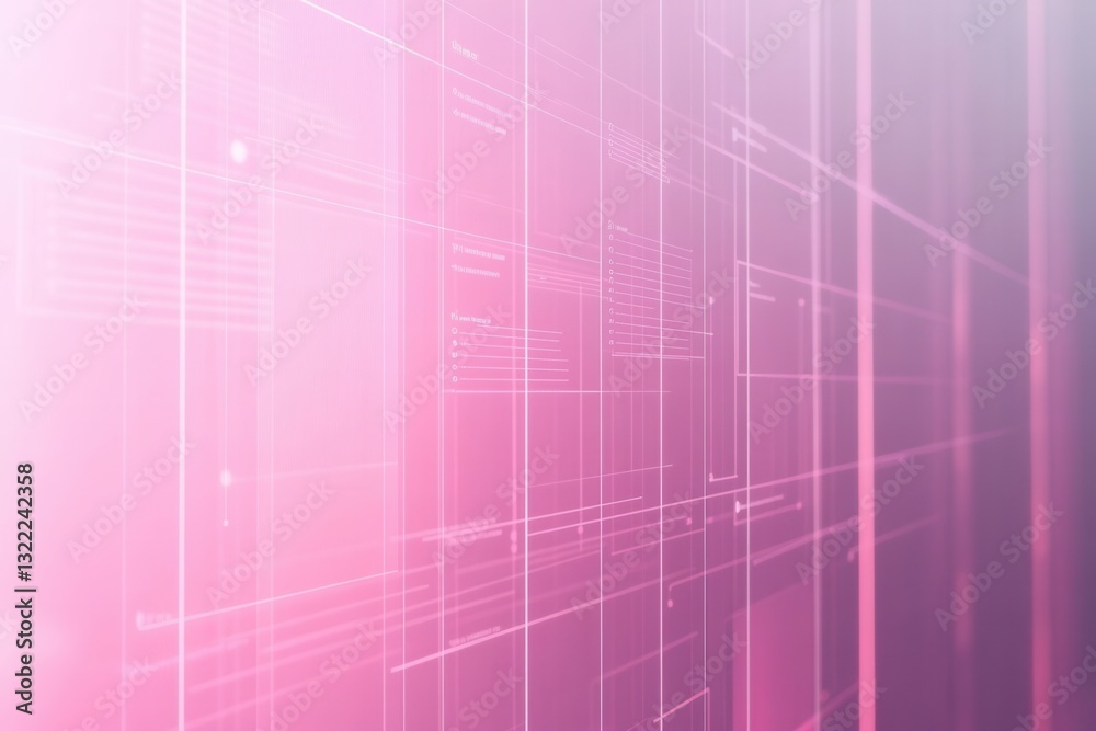 Aufkleber Sleek UIUX wireframe design background with floating mockups and grid lines for digital branding