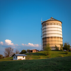 Silo in northern Serbia