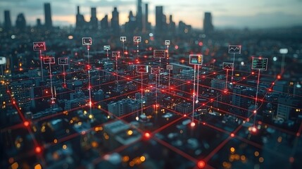 Smart City Network: Data Flows in Urban Landscape