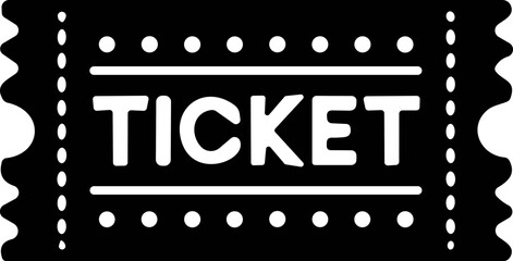 Ticket of Cinema, theater, concert, play, party, event, festival, match black. Realistic template set. Ticket icon for website. vector illustration