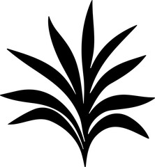 Tropical leave vector. palm leaves silhouette. Tree leaf for decoration element for template