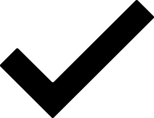Check mark icon. Tick mark symbol. Simple check mark. Quality sign icon. Checklist symbol. Approval check. stock vector. Circle and square. Tick sign in black color. © Haji