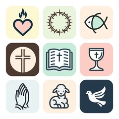 Collection of Christian religious icons