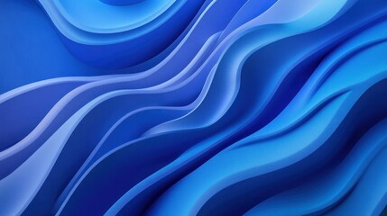 Obraz premium Abstract Blue Waves Background