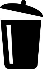Delete symbol. Trash icon. Dust bin sign. Can Recycle bin icon button. Basket, Dustbin icon. wastage or garbage can. Rubbish Bin