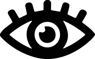 Eye icon. Eyesight symbol. Retina scan eye. Simple eye. vector illustration