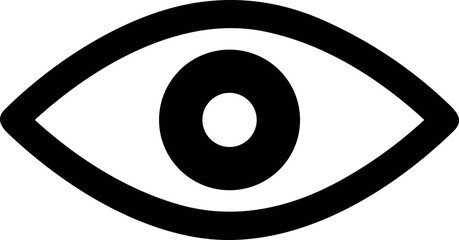 Eye icon. Eyesight symbol. Retina scan eye. Simple eye. vector illustration